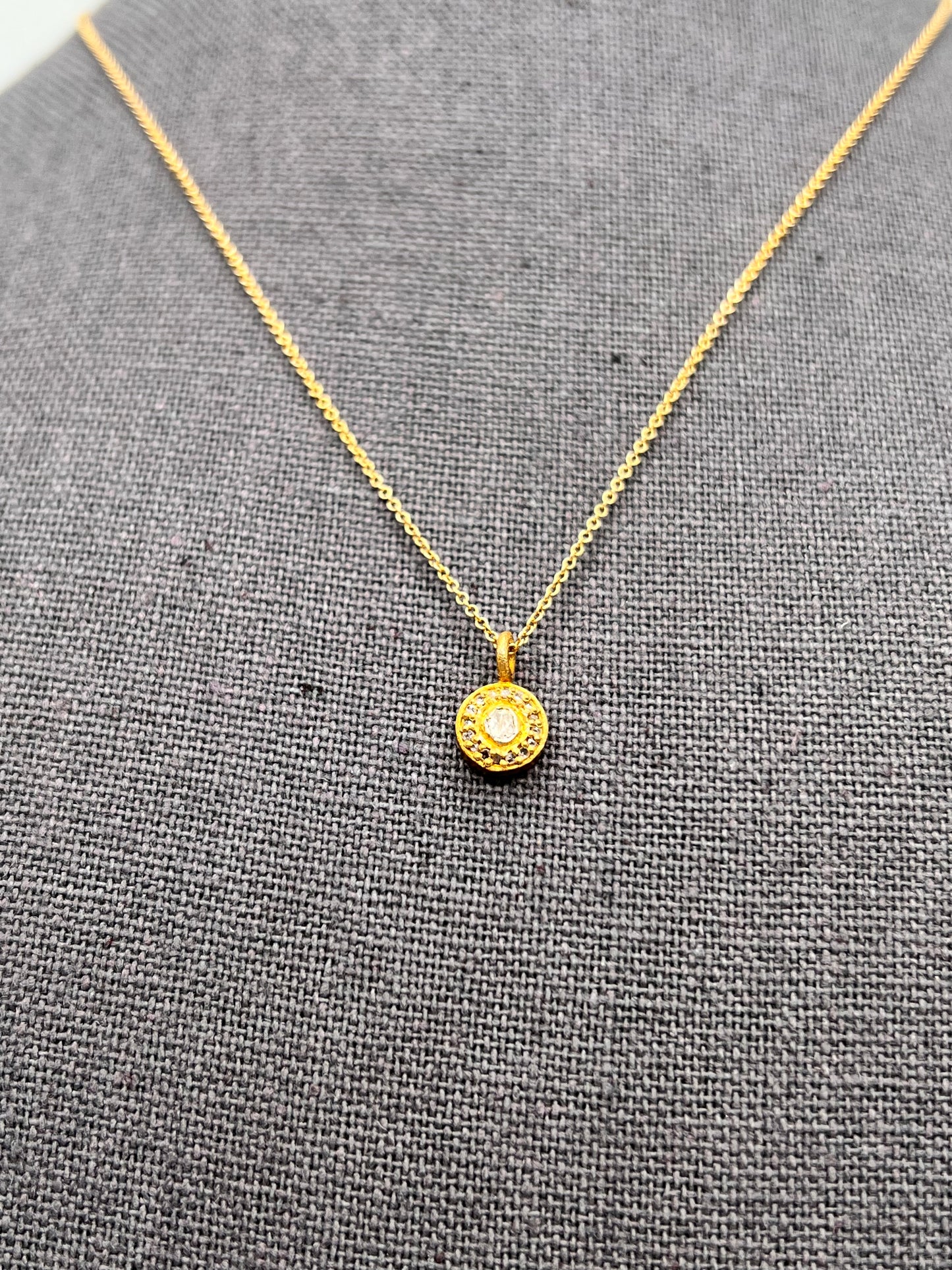 Diamond & Gold-Filled Charm