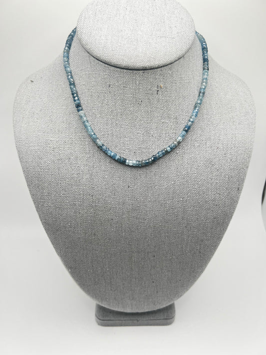 Aquamarine Beaded necklace