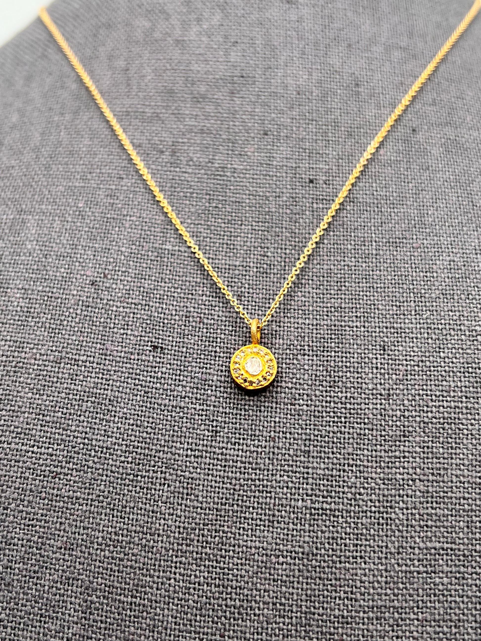 Diamond & Gold-Filled Charm